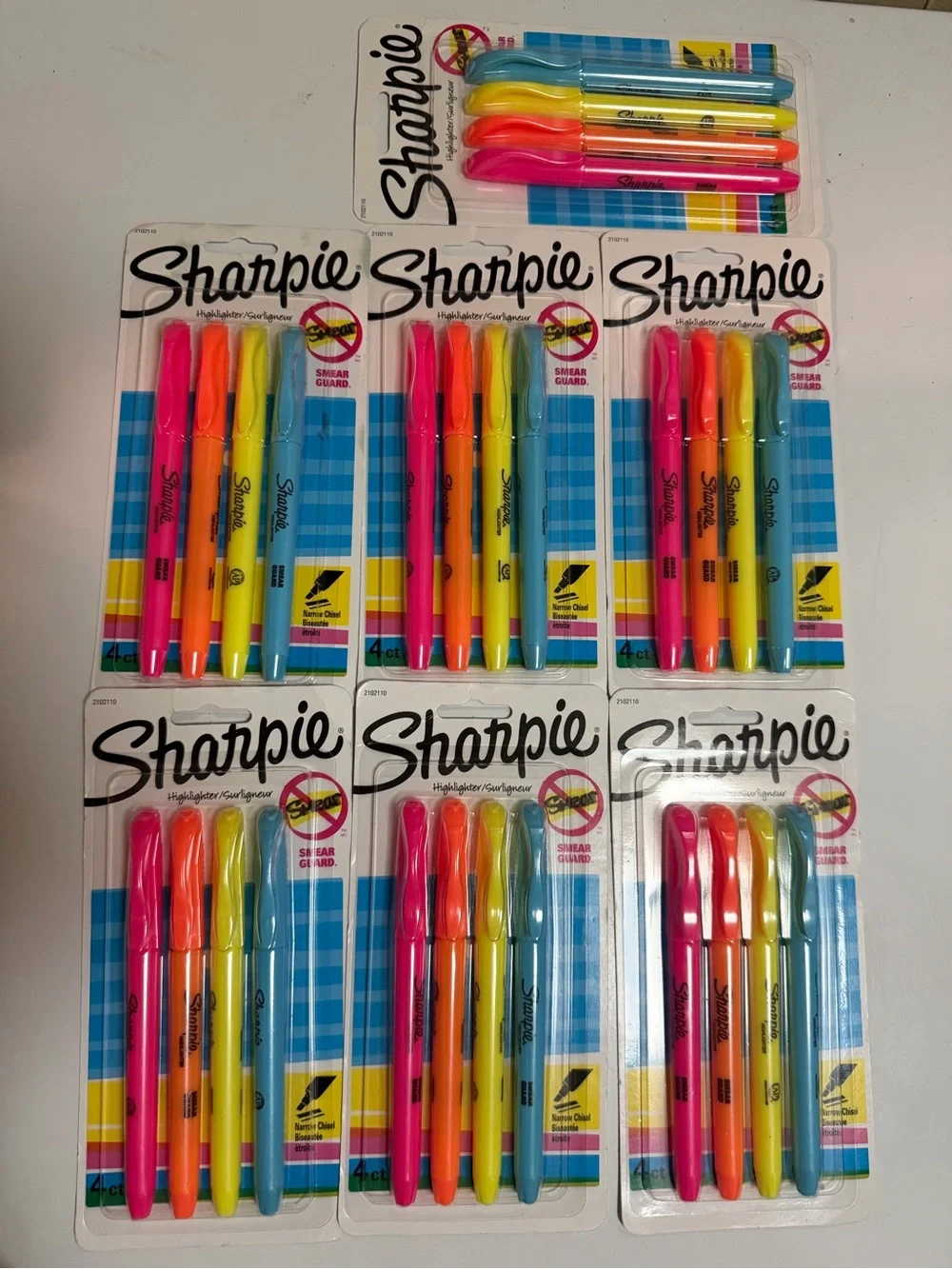 7 packs non smudge sharpie